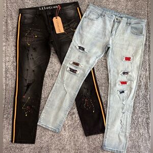 Men’s Distressed Jeans Bundle, Size 40, NWT